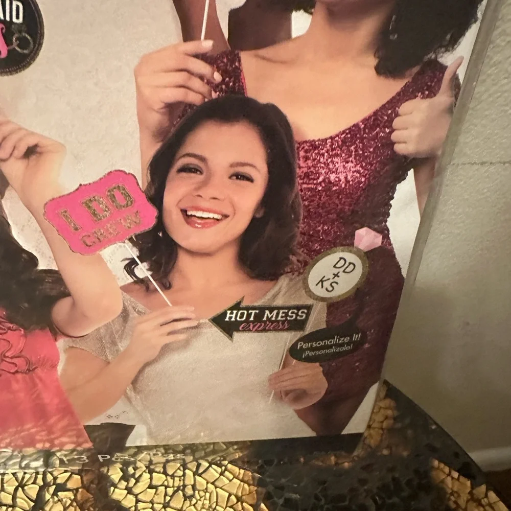 Bachelorette Party Photo Props 2 Packs Selfie Pink White Black 26 Pieces